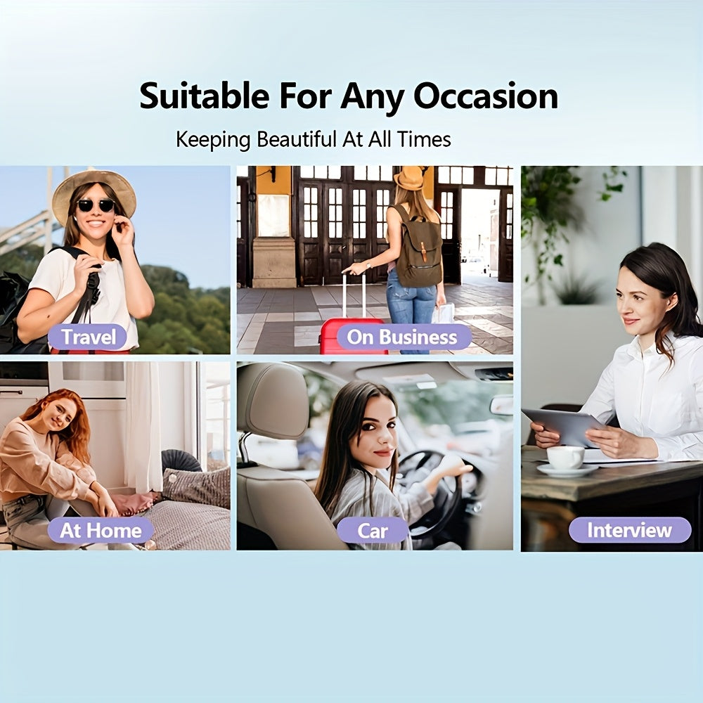 New Portable Straightening Comb, Quick Hair Straightener, Straightening Styling Tool, Smart Digital Display Precise Temperature Control. Long-lasting Hold Without Damaging Hair, Straightening and Curling Dual Use
