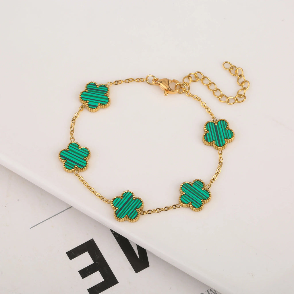Enchanting Five Leaf Bracelet